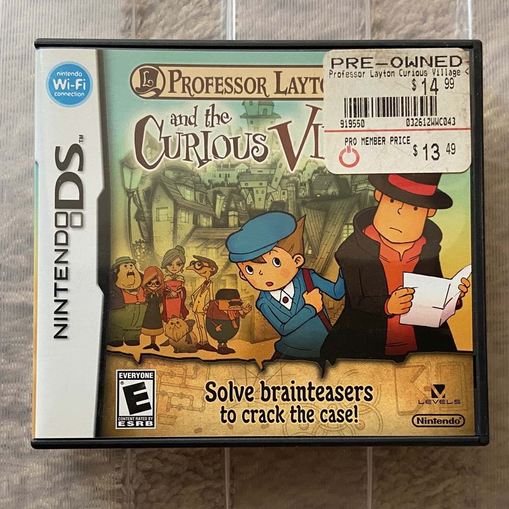 Professor Layton and the Curious Village - Nintendo DS Game